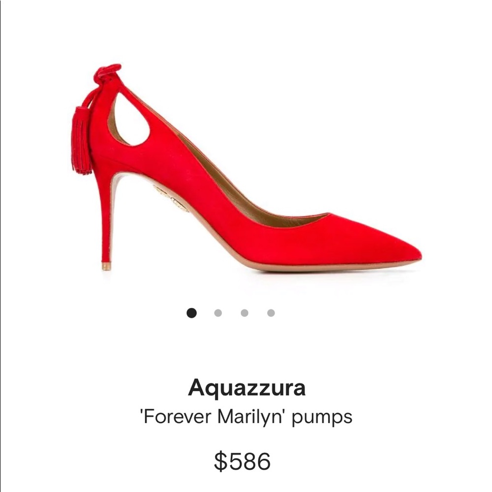 AQUAZZURA Forever Marilyn 105 red pumps
